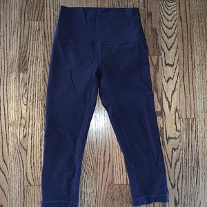 Lululemon Dark Plum Cropped Leggings